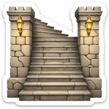 the royal castle stairs sticker