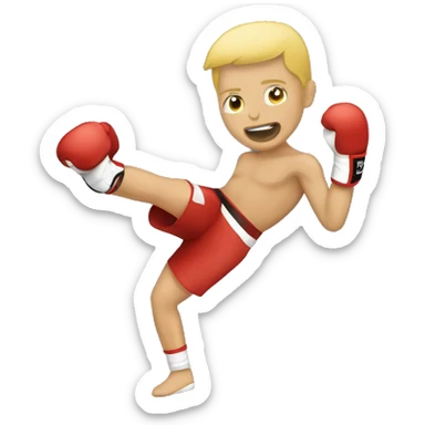 Kickboxing sticker