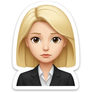 Mafia blondes woman sticker