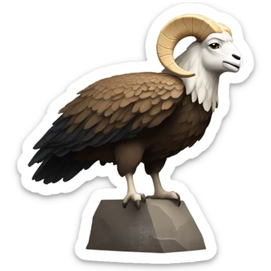 Ram and an eagle sticker