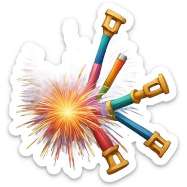 Master mason fireworks sticker