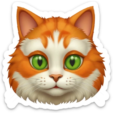 Cat from Shrek sticker