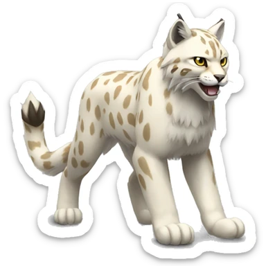 Electric-type Fakémon-Lynx full body sticker