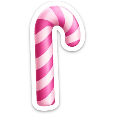 Pink candy cane sticker