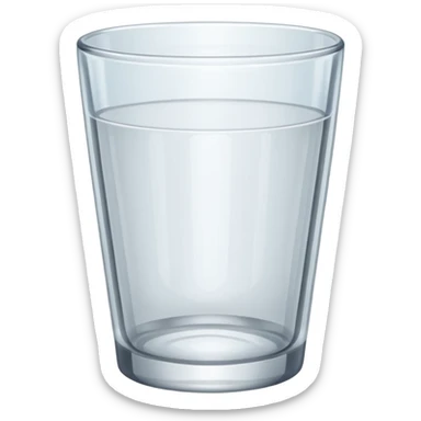 empty cup glass sticker