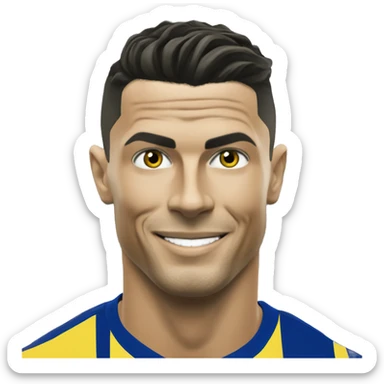 Cristiano Ronaldo at Al Nassr sticker