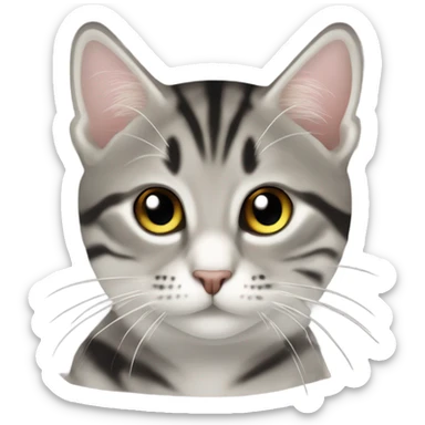 Две кошки в форме сердца  sticker