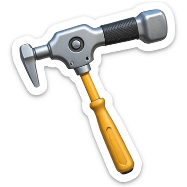 hammer with a screwdriver sticker