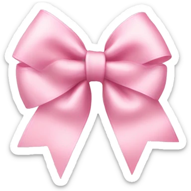 Light pink birthday bow sticker