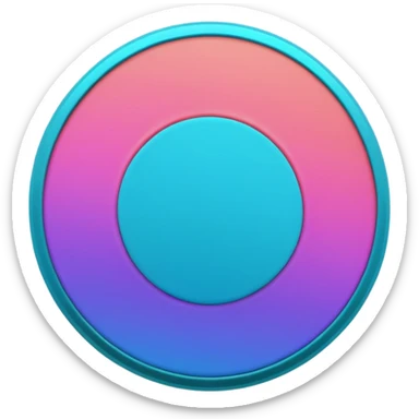 
coin color in in gradient of turquoise, blue, pink, purple, and coral
Rotate coin 45 degree   sticker