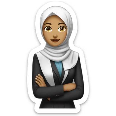 hijabi-girl-lawyer sticker
