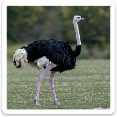 Ostrich sticker