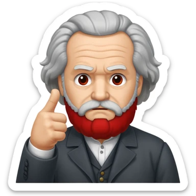 karl marx thumbs down sticker