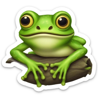Tree frog monster sticker
