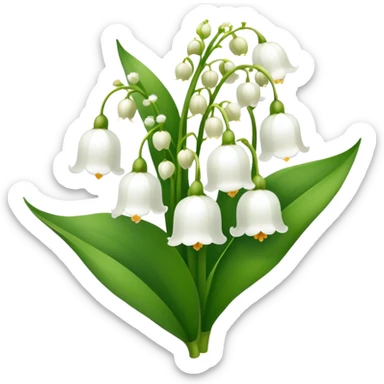 Lily of the valley  sticker