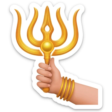 Sudarsan chakra in hand emoji sticker