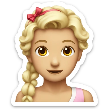 Dear with a bow sticker