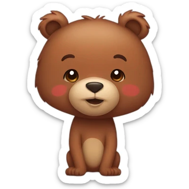 bear in love sticker