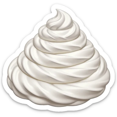 whipped cream sticker
