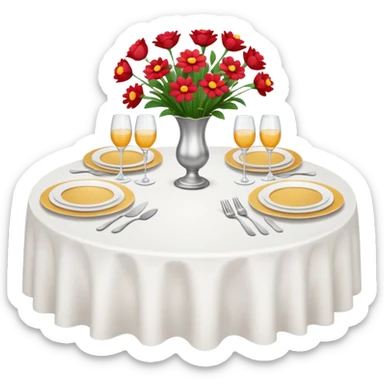 set table for shared dining sticker