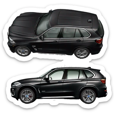BMW black x5 sticker