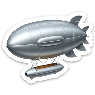flying zeppelin  sticker