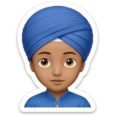 Sikh child wearing patka  sticker