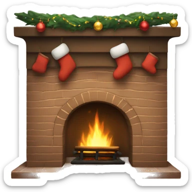 Fireplace’s Christmas  sticker