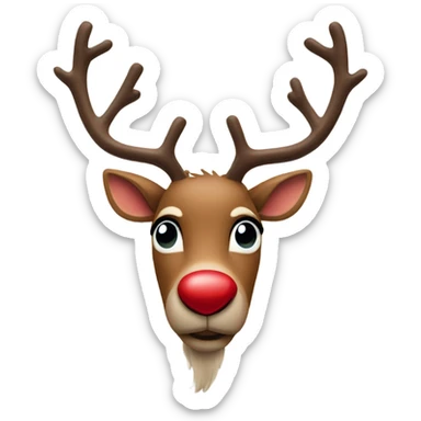 Rudolph, the rednosed reindeer sticker