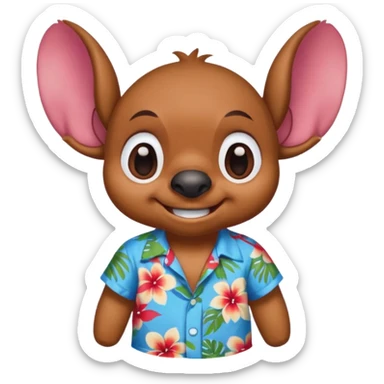 Estetic sticher brown sticker