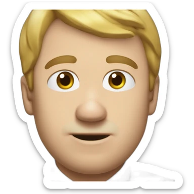 Un cordon bleu mange macron sticker