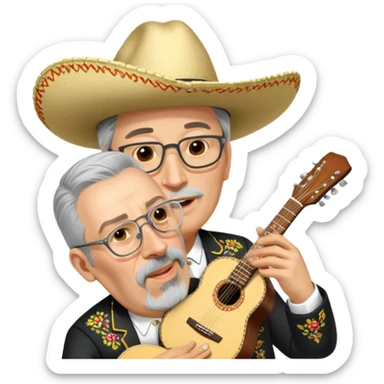 Mariachi Guitarist sticker