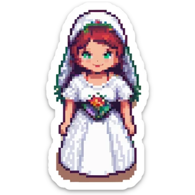 the word 'brud' in pixel art style, bold and readable, with a retro video game look sticker