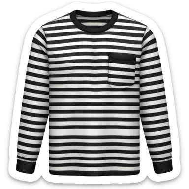 black and white striped shirt, just the shirt sticker