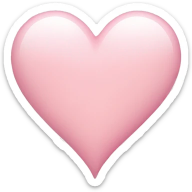 Light pink heart  sticker