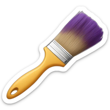 Paint brush sticker