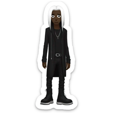 fashion goth rick owens sticker