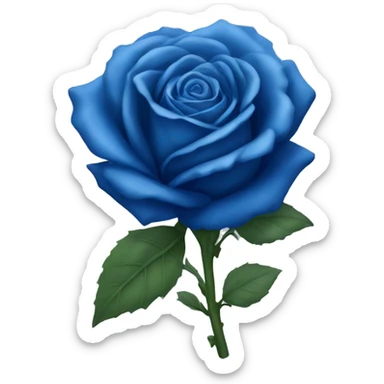 Blue rose  sticker