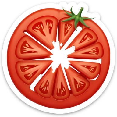 Pomodoro fresco tagliato a fette  sticker