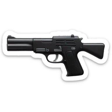 black toy gun sticker