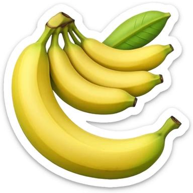 plátano verde sticker