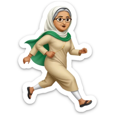 sheikh hasina running sticker