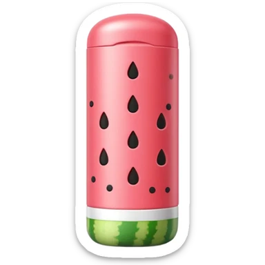 Dot and key watermelon sunscreen stick sticker