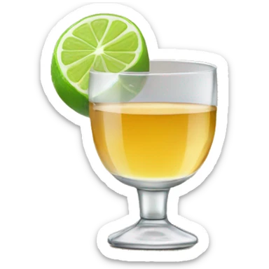 Shot of tequila sticker