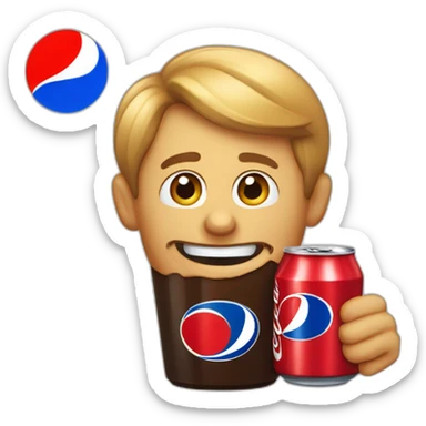 Pepsi qui boit du Coca-Cola sticker
