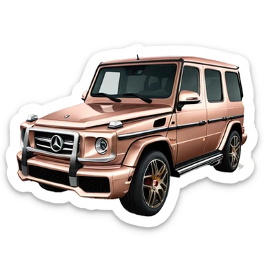 Rose gold G Wagon AMG sticker