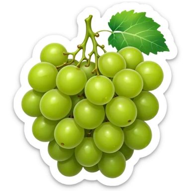 ONE single grape, not a bunch of grapes sticker