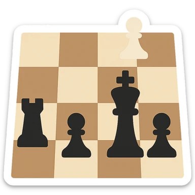 The opening phase of a chess game sticker