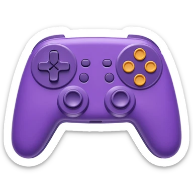 purple gamepad sticker