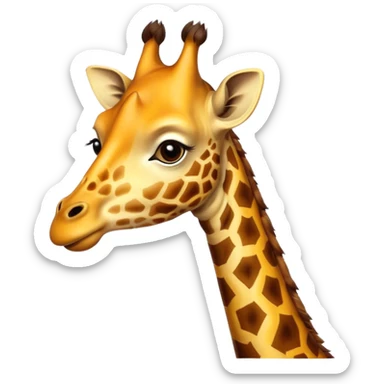 giraffe portrait sticker